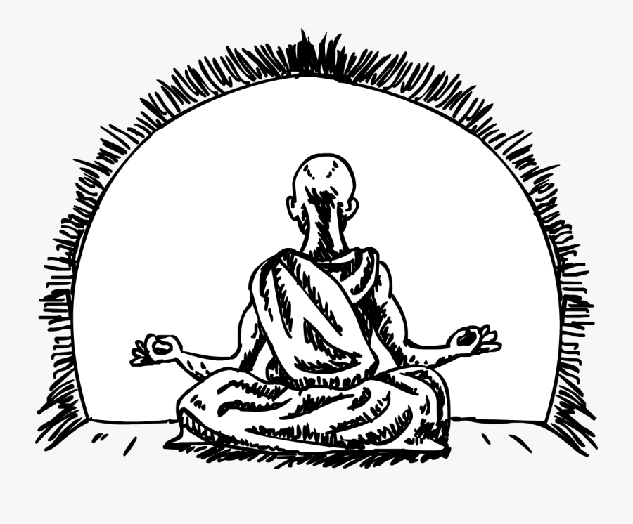 Turbonomic Supports All Major - Monk Meditation Illustration, Transparent Clipart
