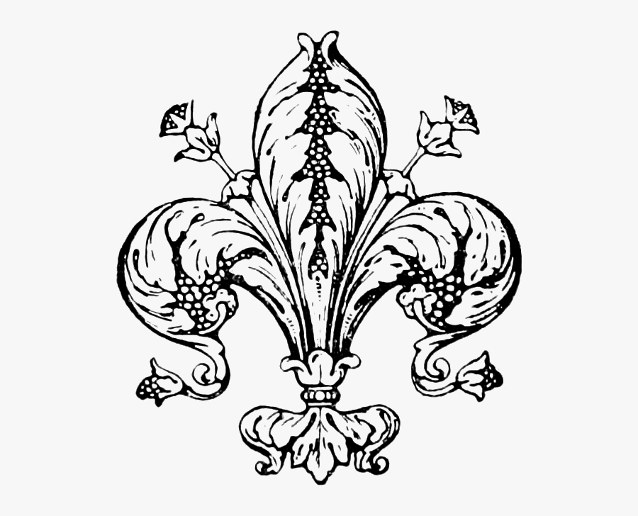 Fleur De Lis Border Png Banner Freeuse - Fleur De Lis Vintage, Transparent Clipart