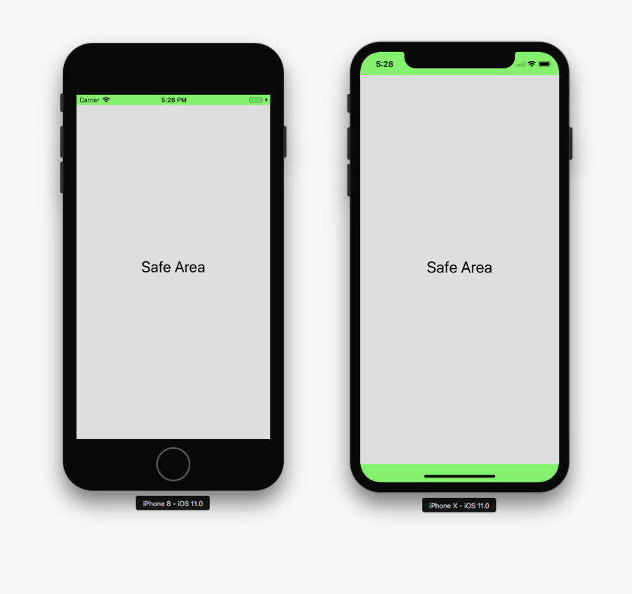 Iphone 7 Clipart Home Screen Design - Iphone X Safe Area, Transparent Clipart