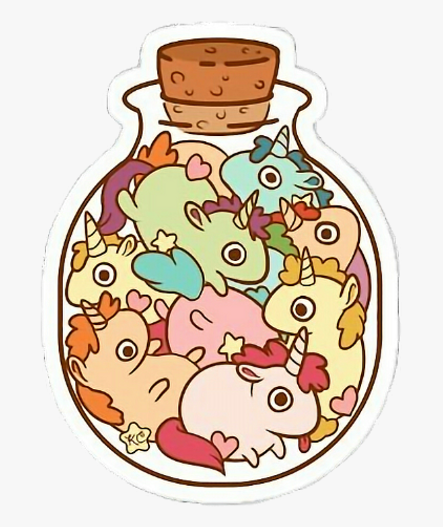 Unicorns Bottle Glass Unicorninabottle Unicorninaglass, Transparent Clipart