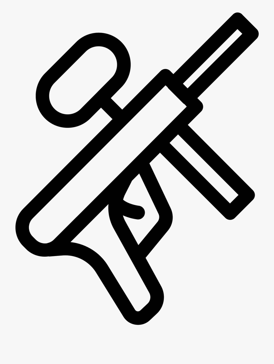 Transparent Paint Gun Clipart - Icon, Transparent Clipart