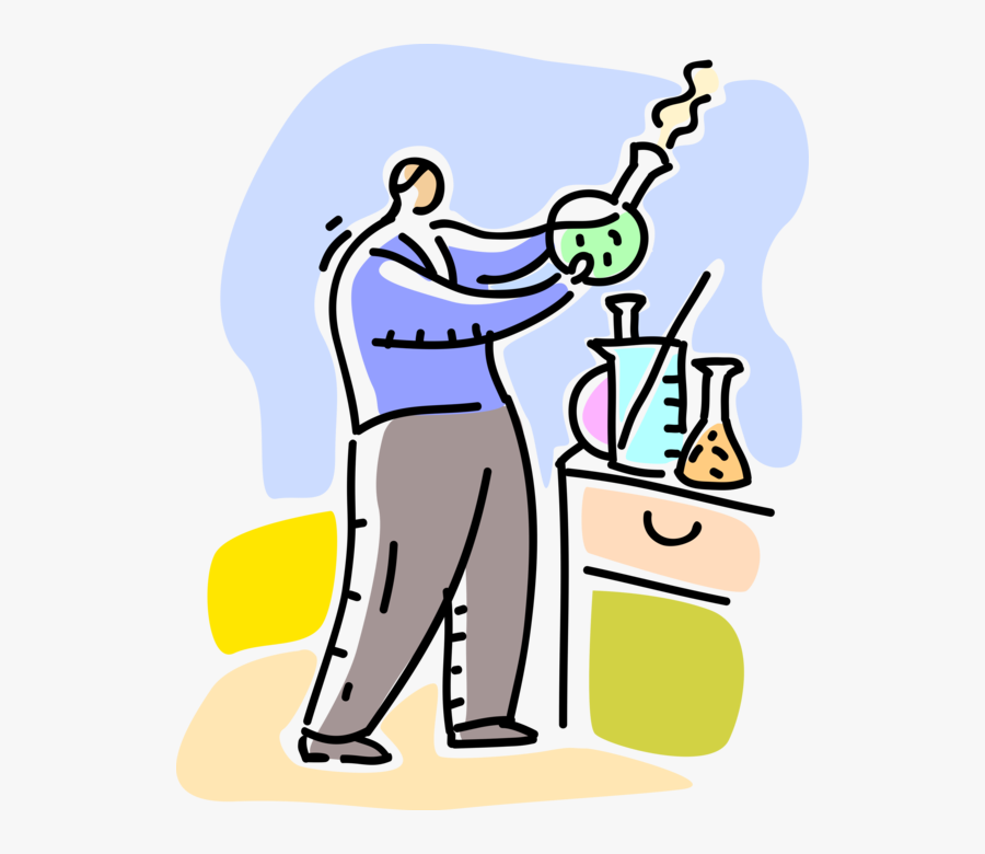 Vector Illustration Of Laboratory Scientist Technician, Transparent Clipart