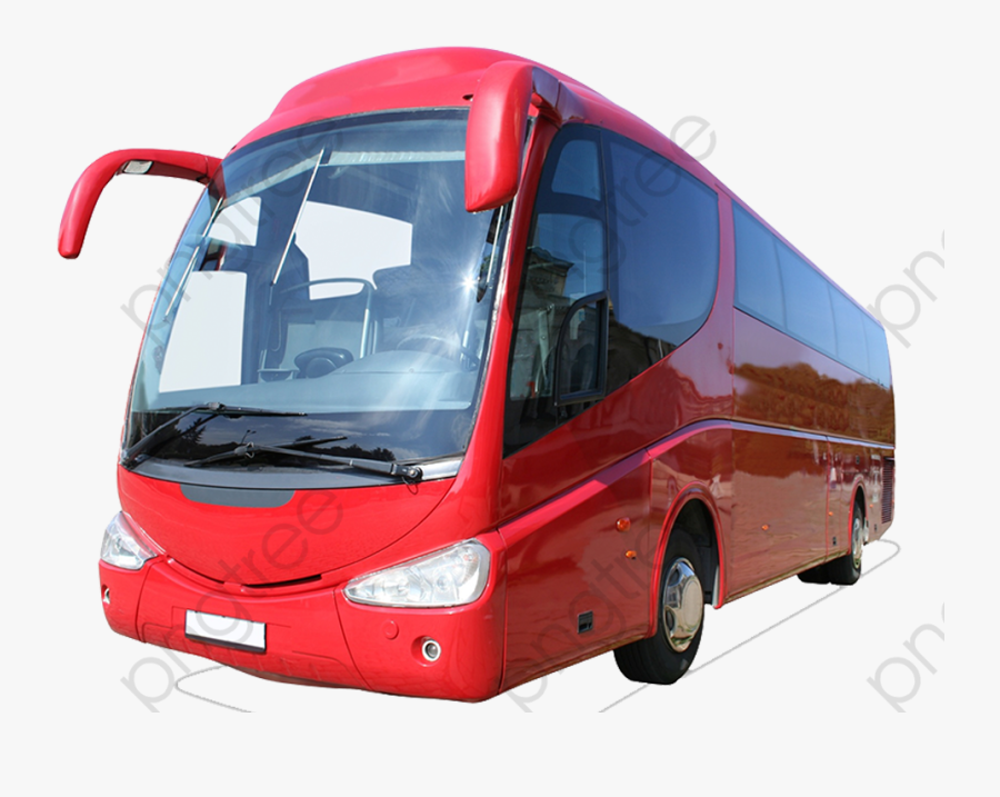 Bus Clipart Tour - Red Coach, Transparent Clipart
