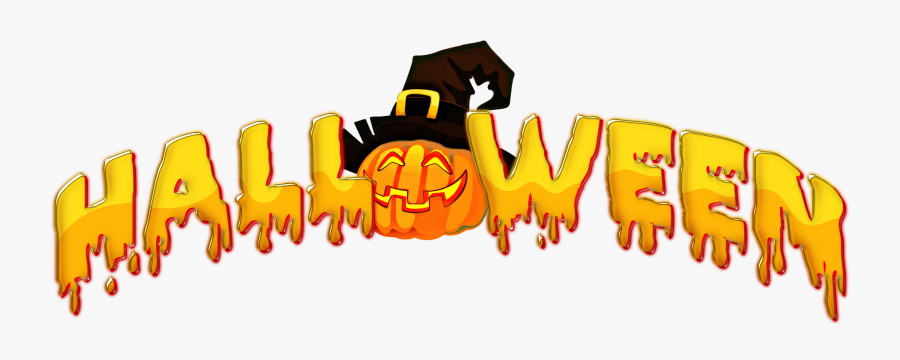 Words Clipart Halloween - Escrita Halloween Png, Transparent Clipart
