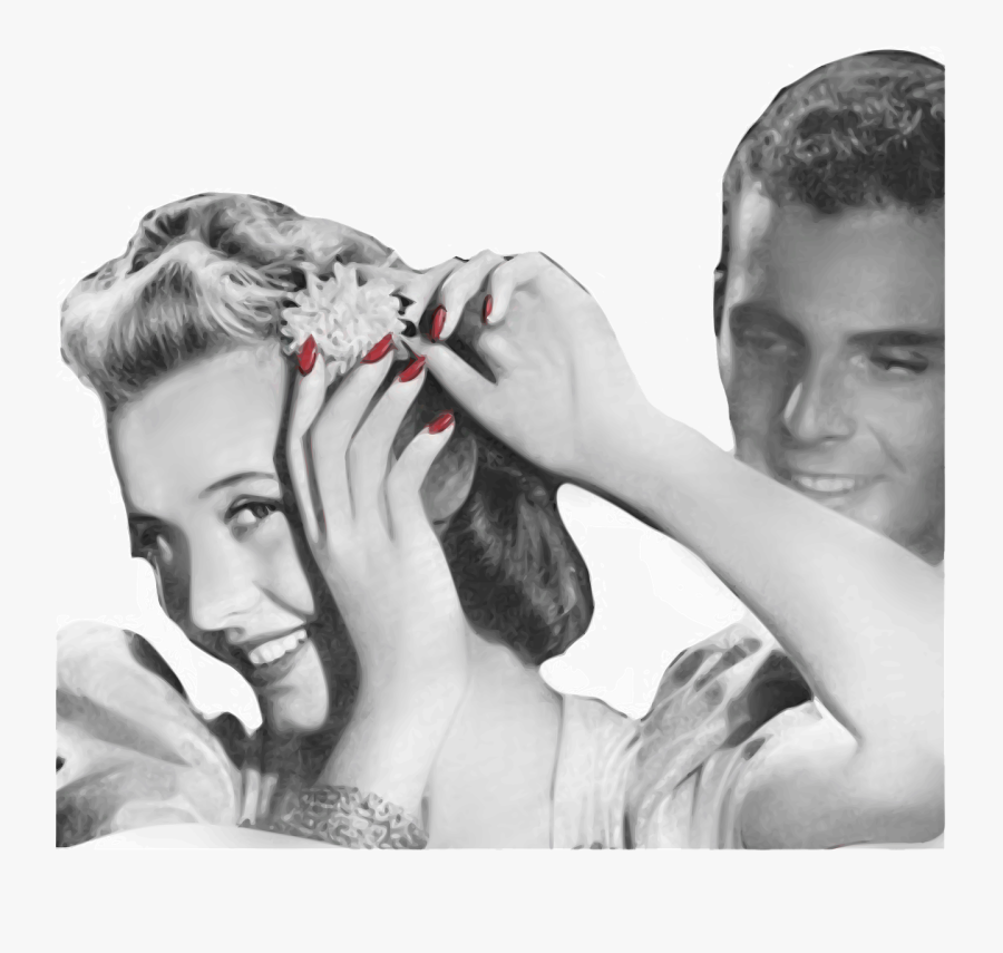 Retro Man Png - Man Love Woman Vintage, Transparent Clipart
