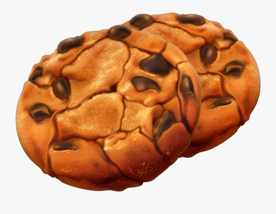 Chocolate Chip Cookie, Transparent Clipart