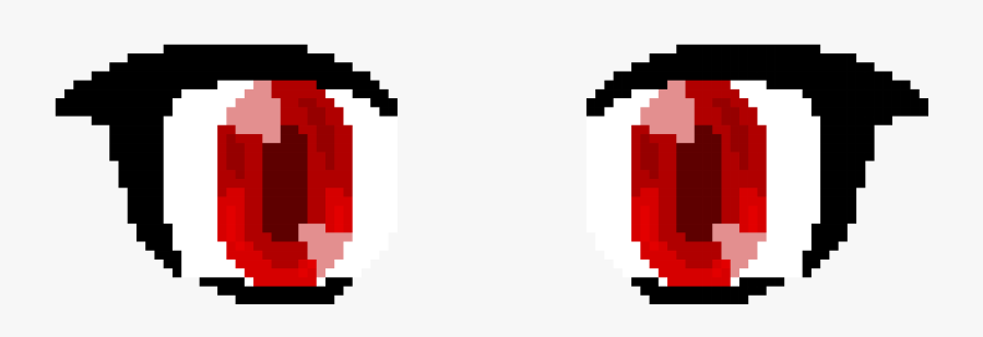 Pixel Art Red Eyes, Transparent Clipart