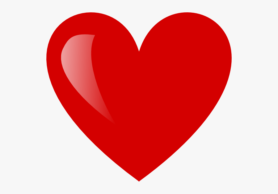 V Clip Art At - Heart Shape, Transparent Clipart