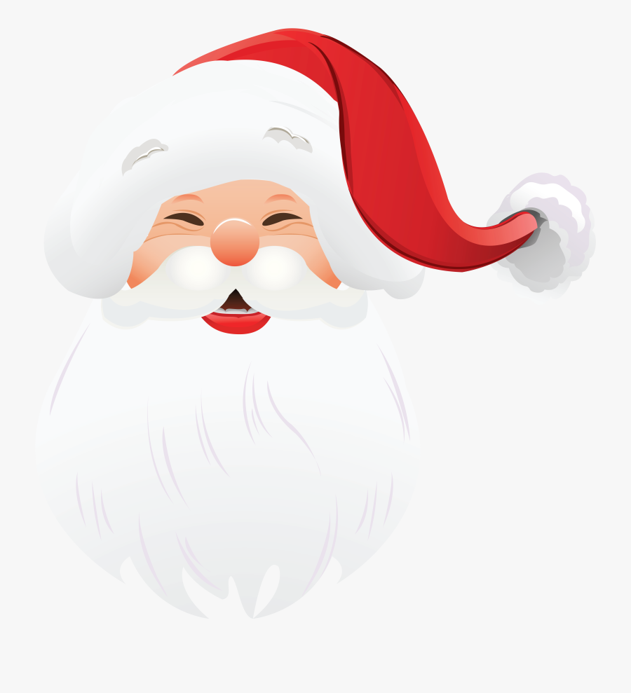 Transparent Santa Claus Face Clipart - Santa Claus Face Png, Transparent Clipart