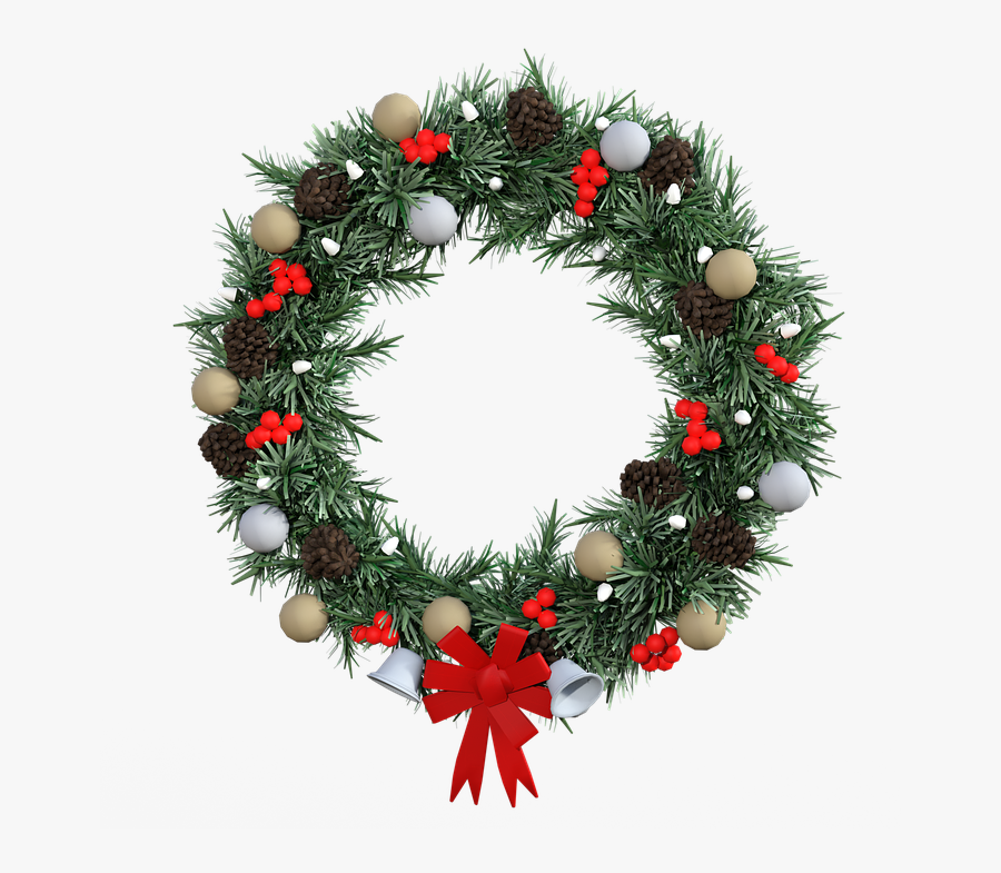 Christmas Wreath Transparent Background, Transparent Clipart