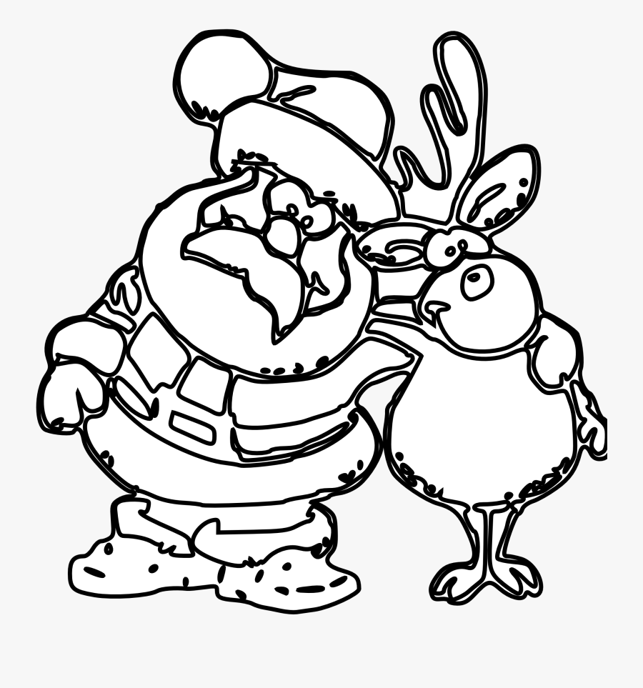 Clip Art Black And White Reindeer Clipart - Christmas Images Black And White Clipart, Transparent Clipart