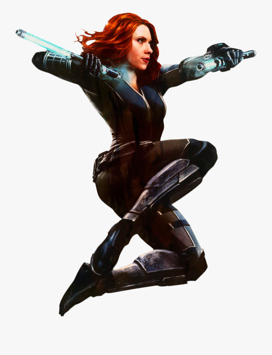 Scarlett Johansson Black Widow Clint Barton Captain - Black Widow, Transparent Clipart