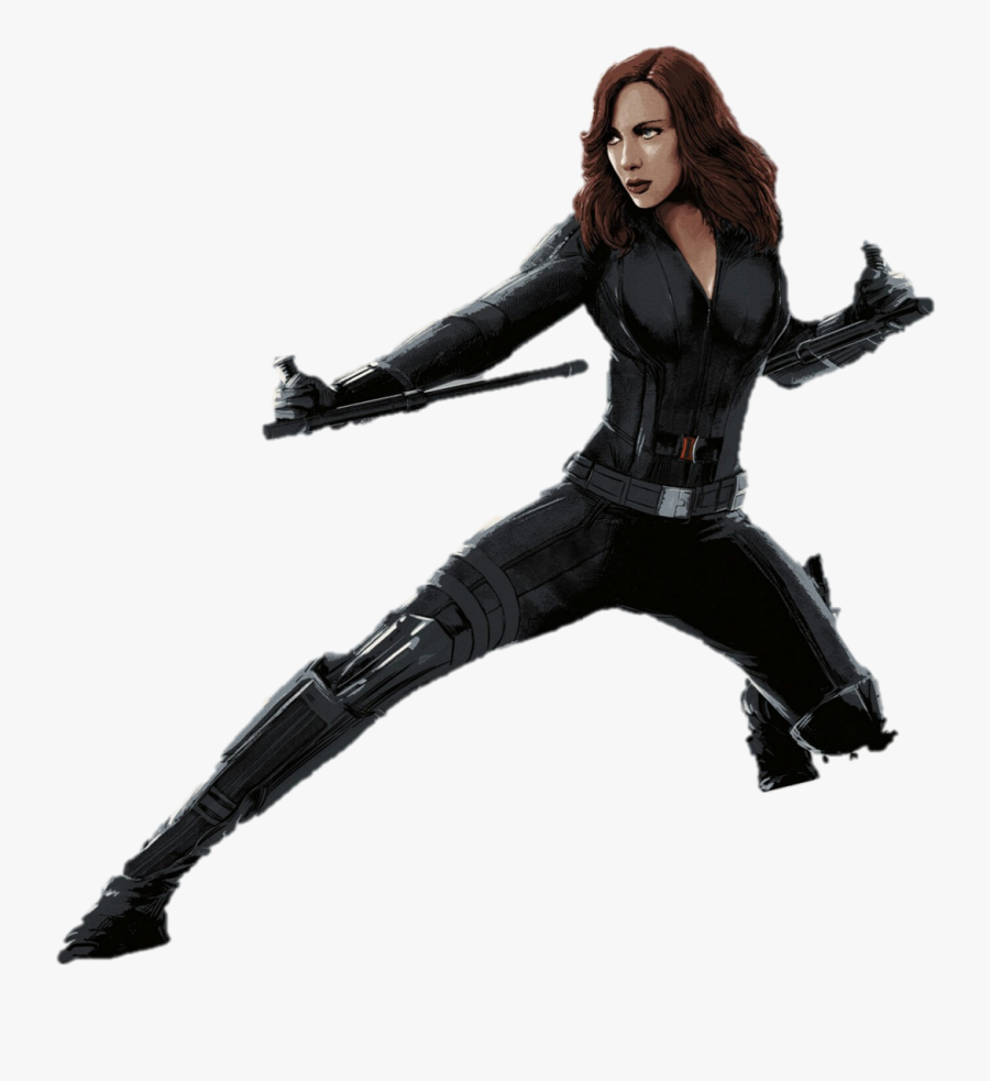 Captain America Black Widow Clint Barton Marvel Heroes - Marvel Black Widow Png, Transparent Clipart