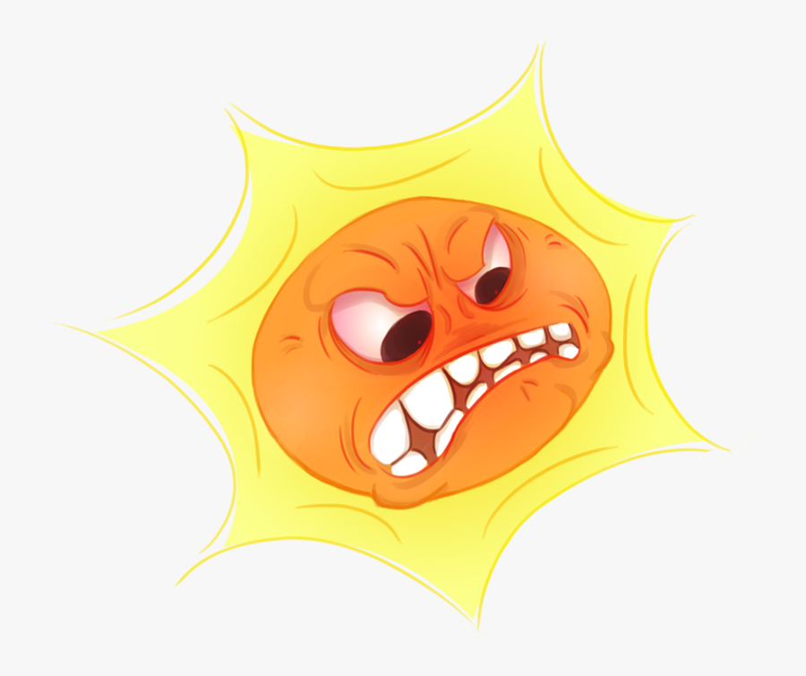 Clip Art Svg Library Techflourish Collections - Angry Sun Png, Transparent Clipart