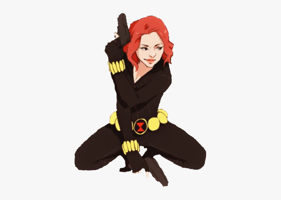 Fight Like A Girl Black Widow, Transparent Clipart
