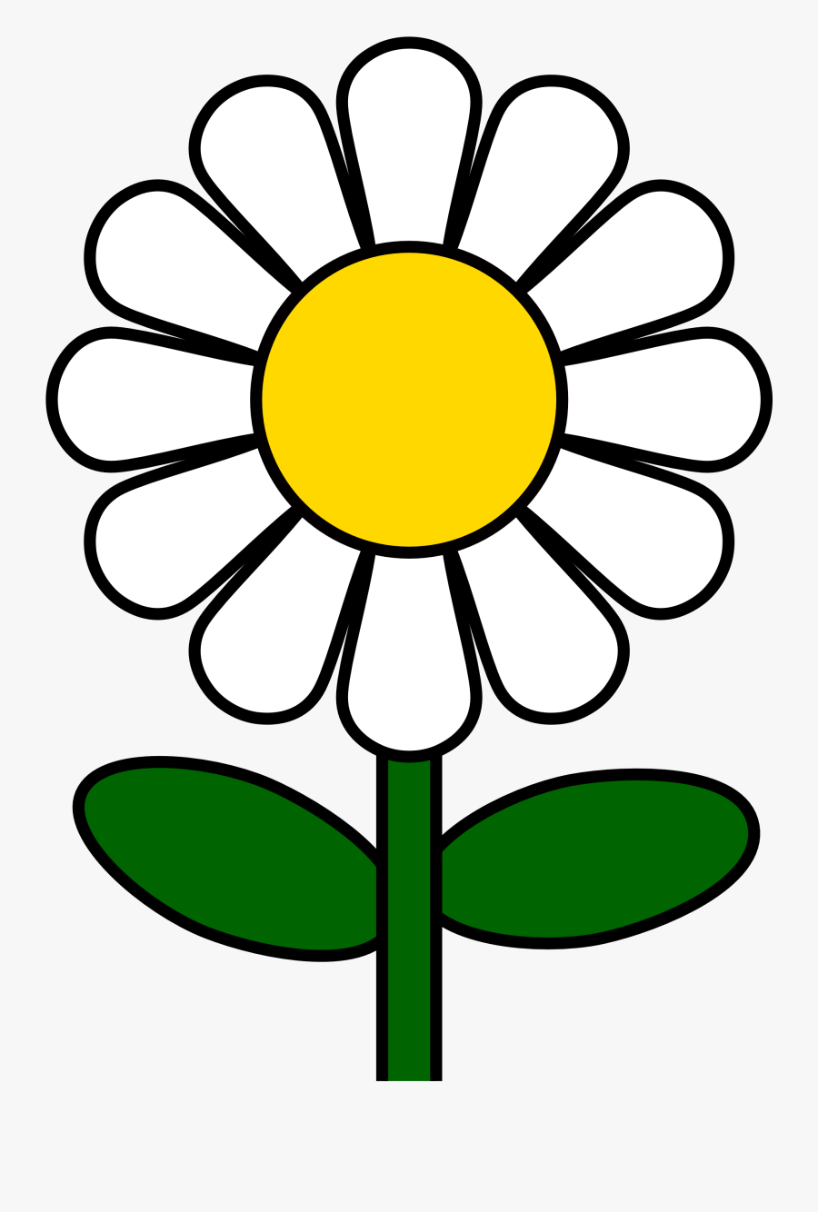 Free Daisy Flower Clip Art Clipart - Colouring Sheet Of Flower, Transparent Clipart