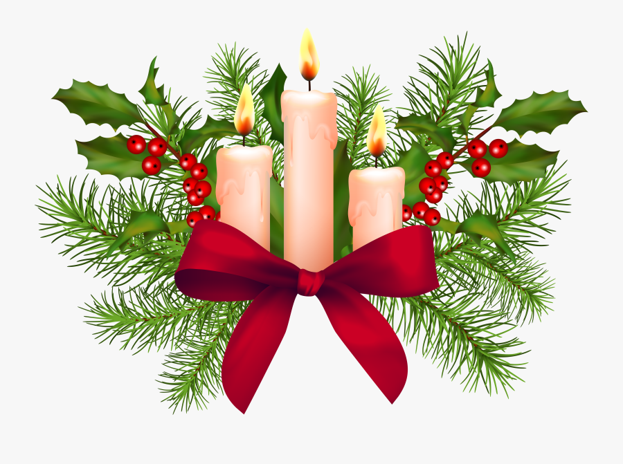 Svg Library Christmas Candles Clipart - Christmas Candles Clip Art, Transparent Clipart