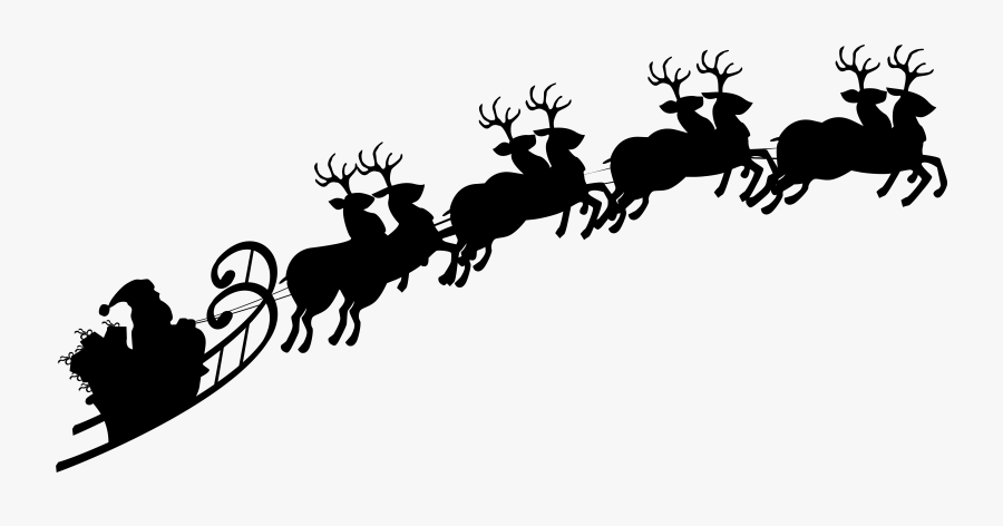 Santa Claus Sleigh Png - Santa Sleigh Transparent Background, Transparent Clipart