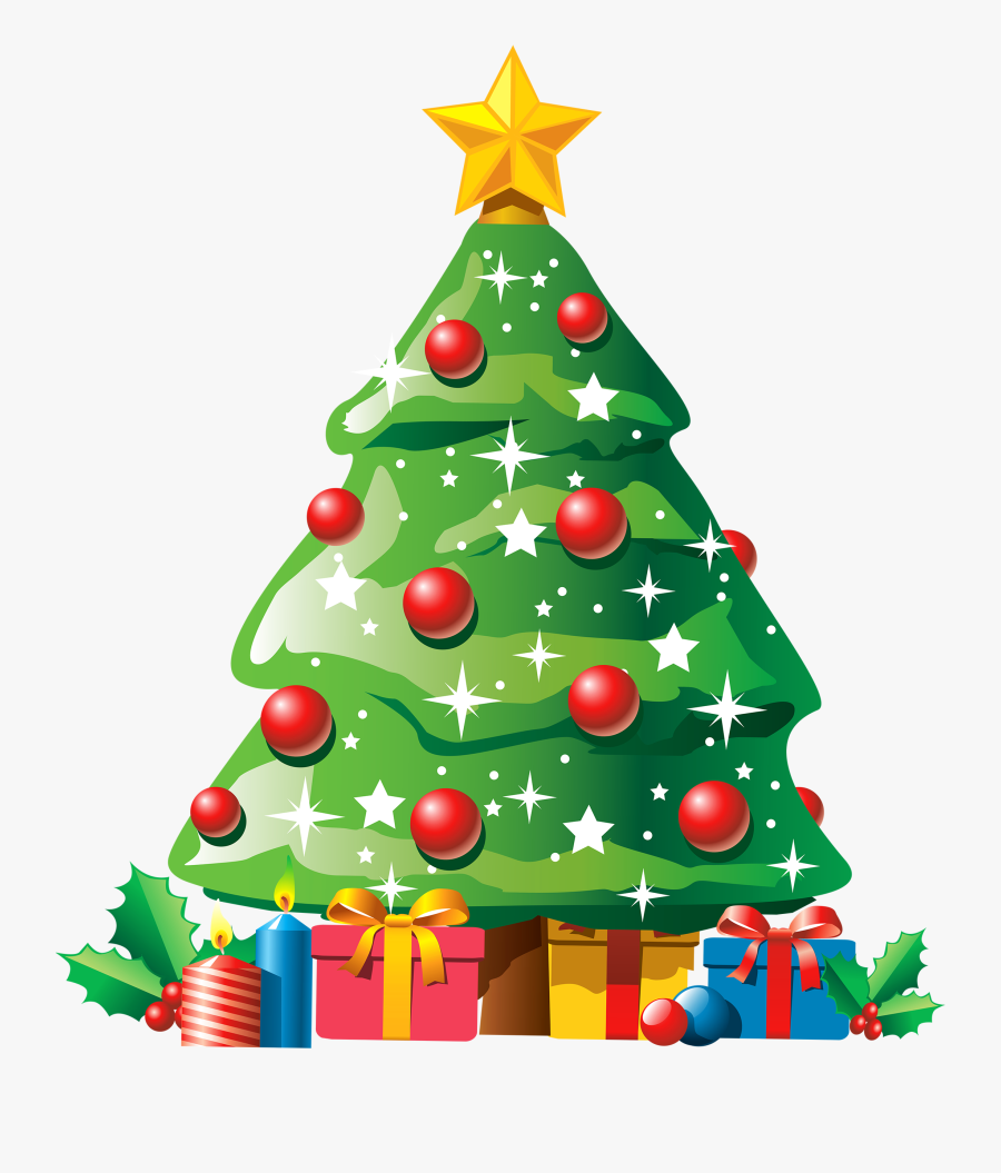 Christmas Tree Cartoon Transparent, Transparent Clipart