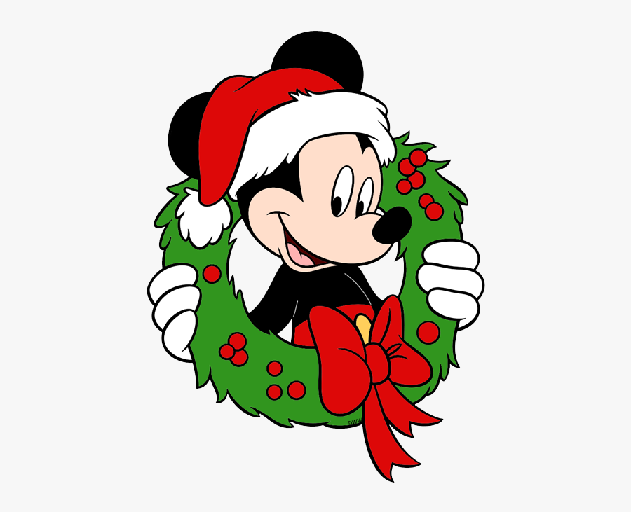 Mickey Mouse Christmas Clipart, Transparent Clipart