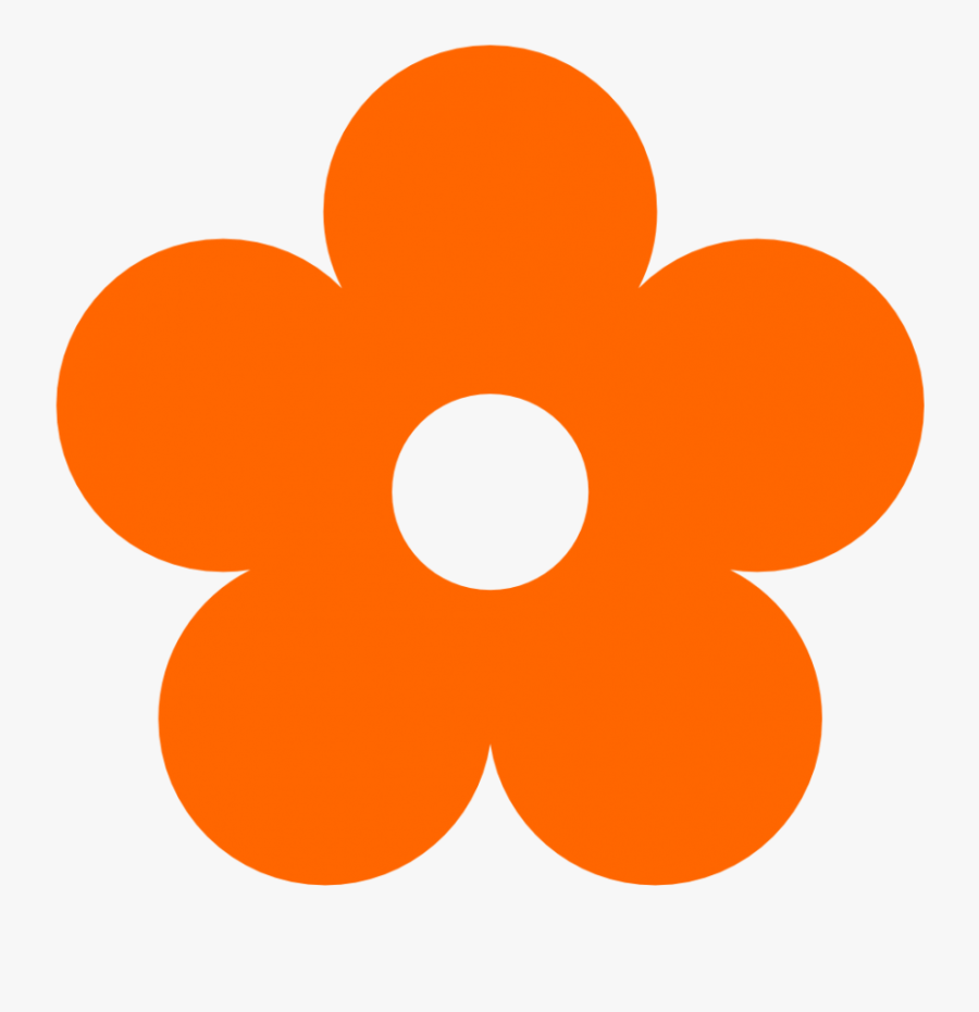 Orange Color Panda Free - Flower Clipart No Background, Transparent Clipart