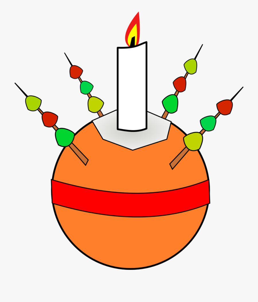 Christingle Orange, Transparent Clipart