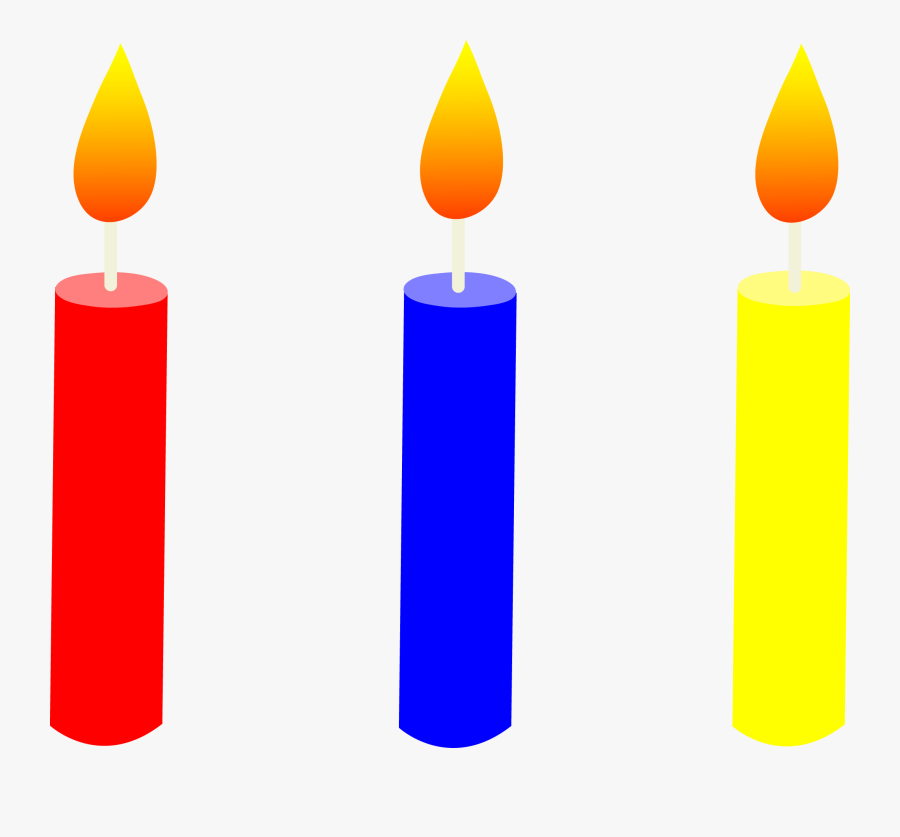 Animated Candle Flame Clipart - Clip Art Birthday Candle, Transparent Clipart