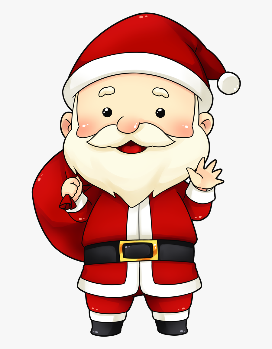 Head Clipart Santa Claus - Santa Cartoon Png, Transparent Clipart