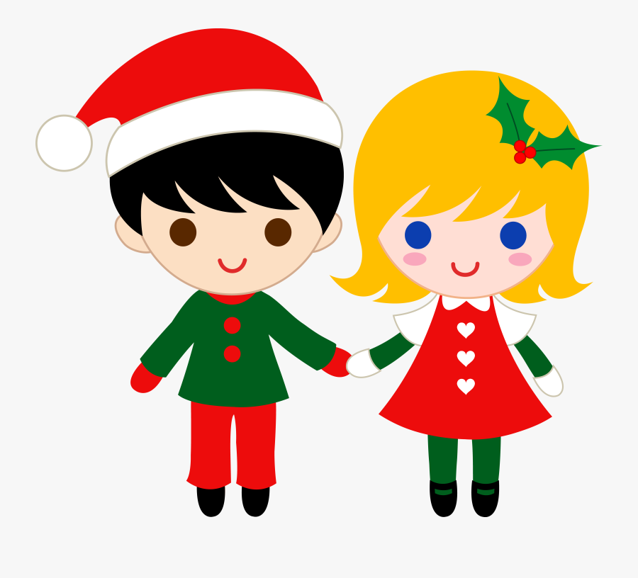 Clipart Children Christmas, Transparent Clipart