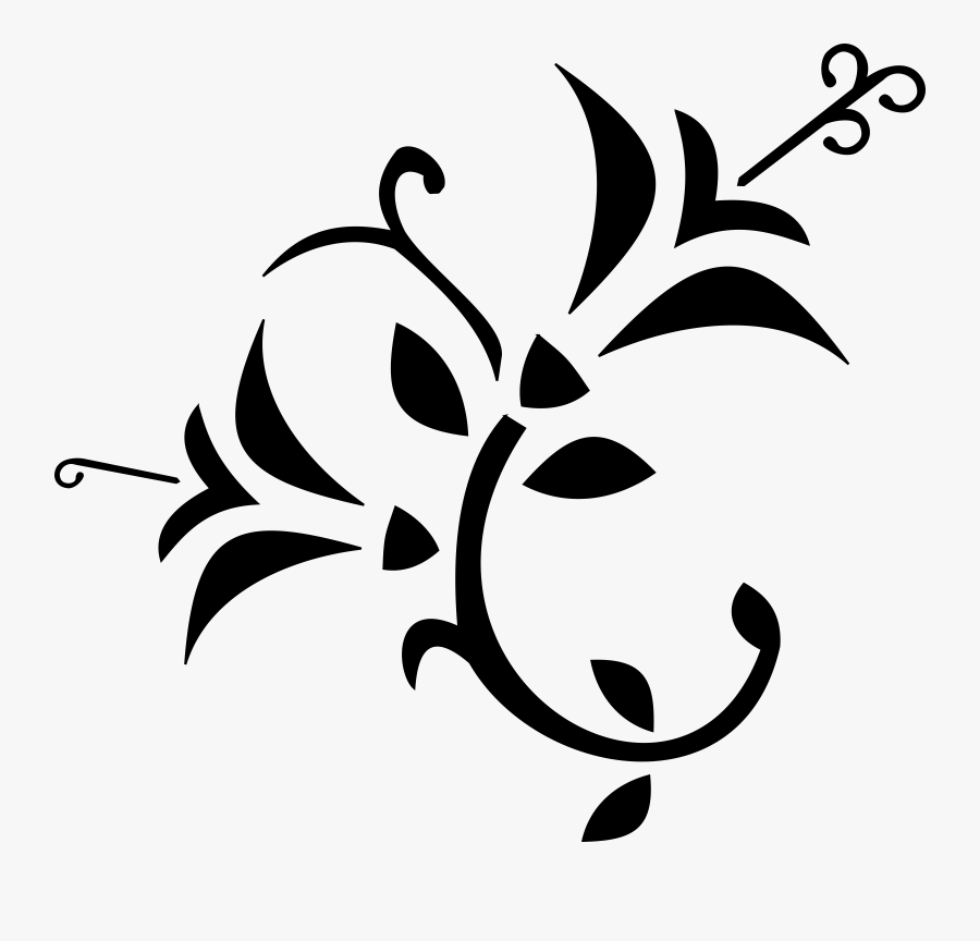 Wedding Flower Clipart Black And White Clipart Image - Flower Png Clipart Black And White, Transparent Clipart