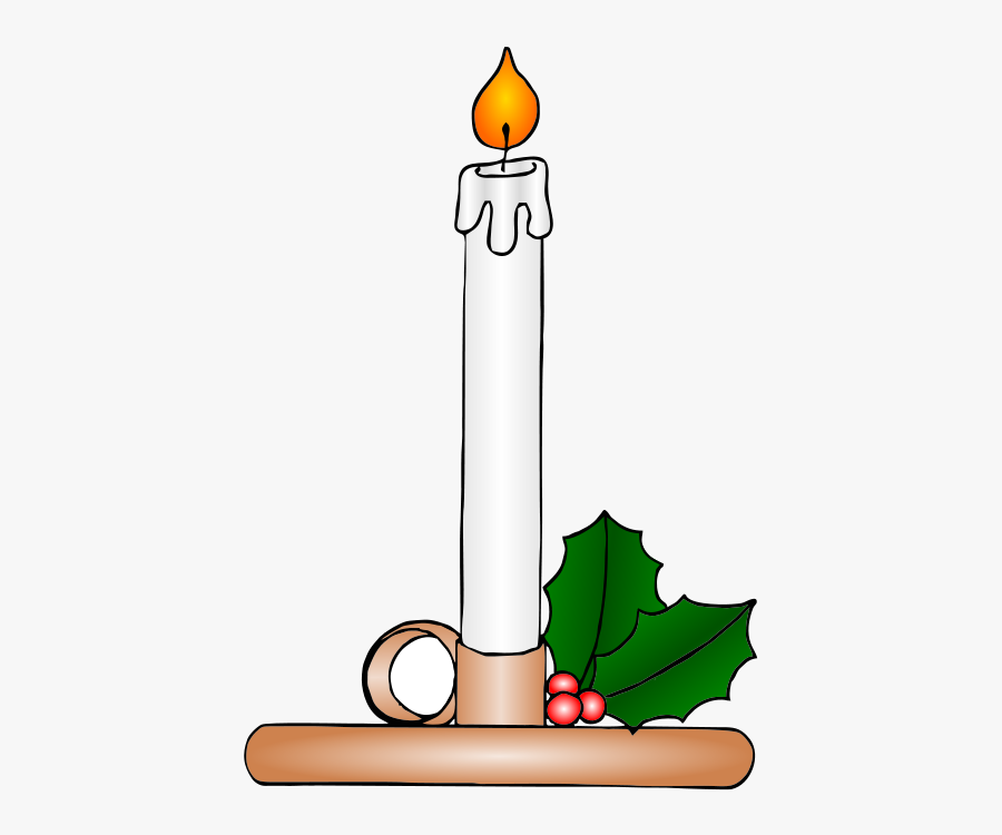 Candle - Clipart - Black - And - White - Candle Clip Art, Transparent Clipart