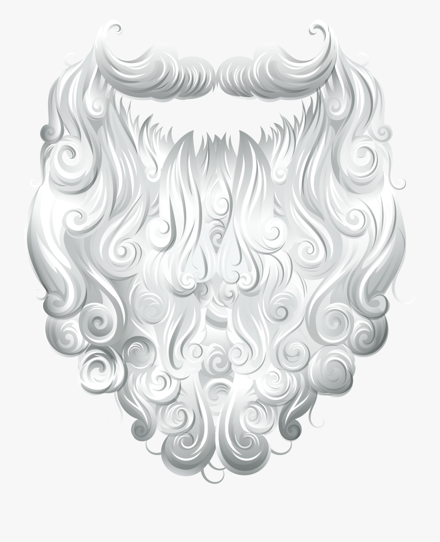 Beard Clipart Santa Claus - Santa Claus Beard Png, Transparent Clipart