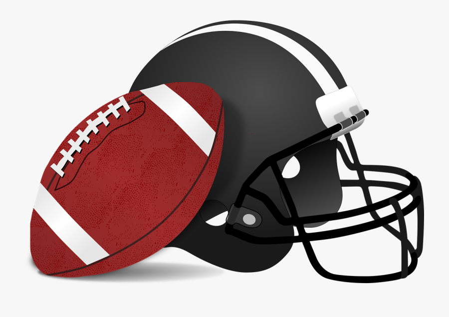 Clip Art Football Helmet - Football And Helmet Clipart, Transparent Clipart