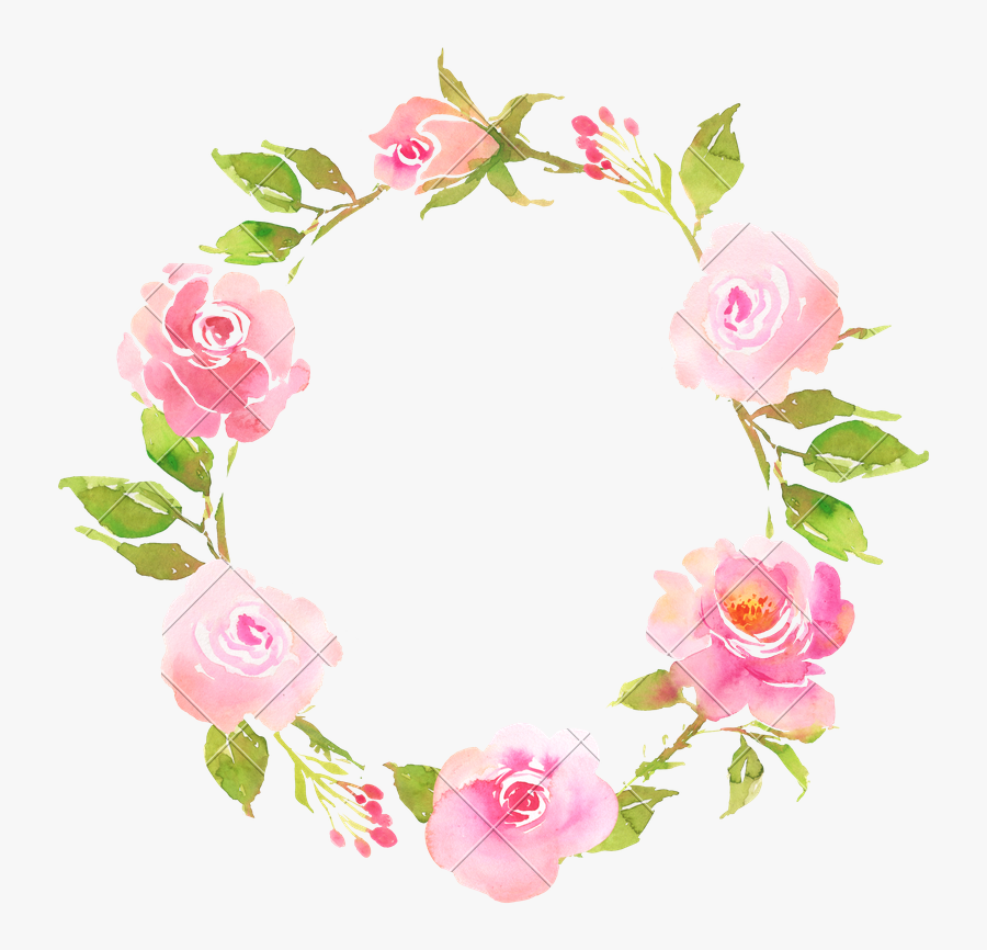 Flower Cliparts Transparent Country - Pink Flower Wreath Png, Transparent Clipart