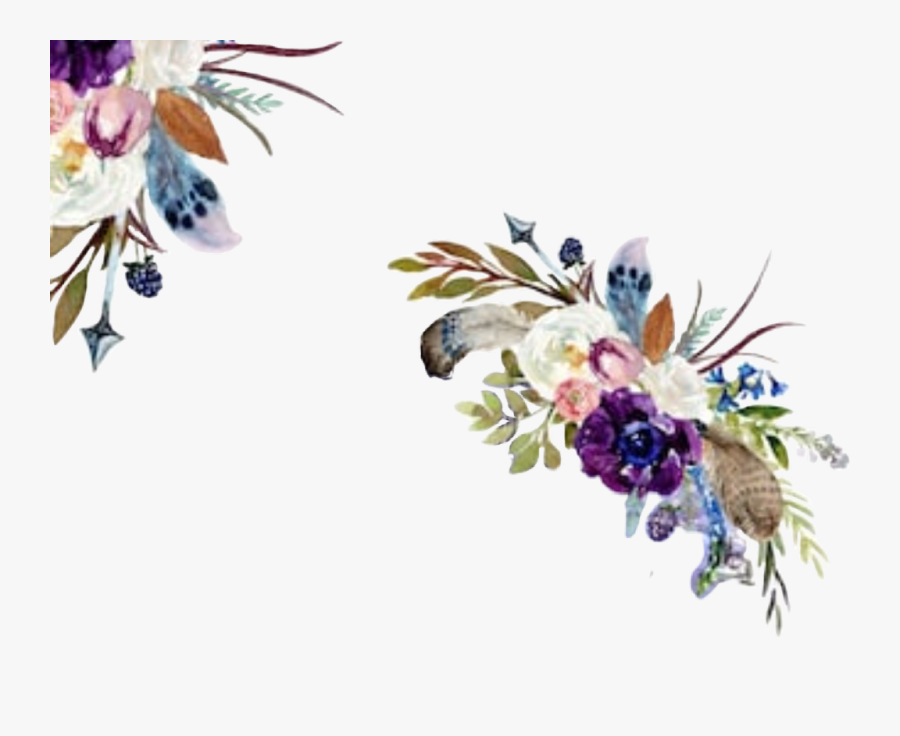 Flower Watercolor Png Purple, Transparent Clipart