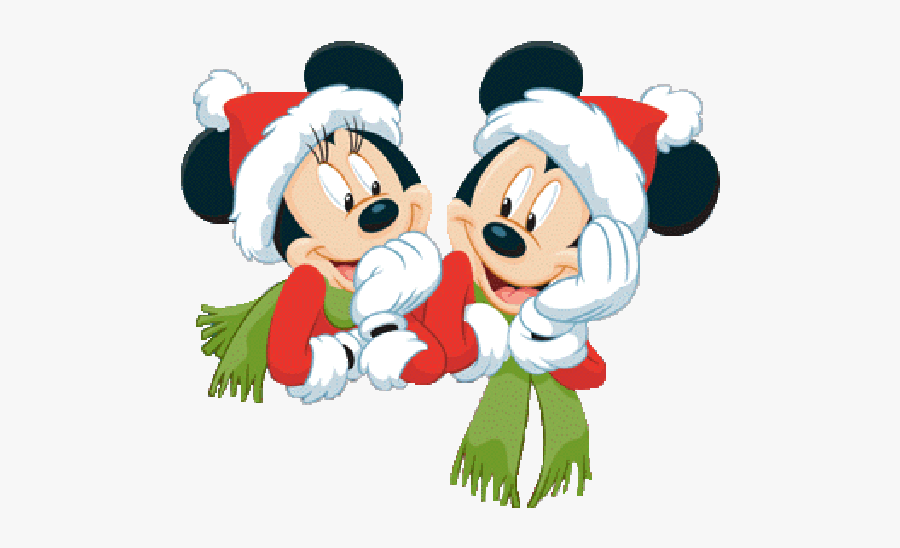 Minnie Y Mickey Navideño, Transparent Clipart