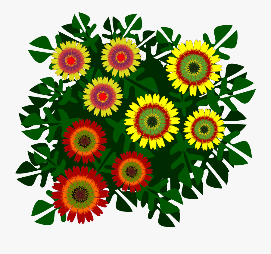 Free Drawing Flower Clipart - Sunflower, Transparent Clipart