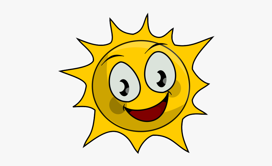 Cartoon Sun Clipart - Yellow Sun Print Out, Transparent Clipart