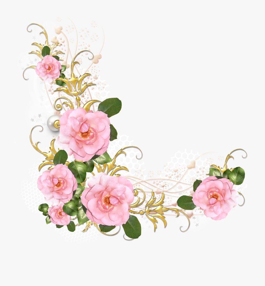Pin By بسمة الروح On ت - Pink Flower Vector Png, Transparent Clipart