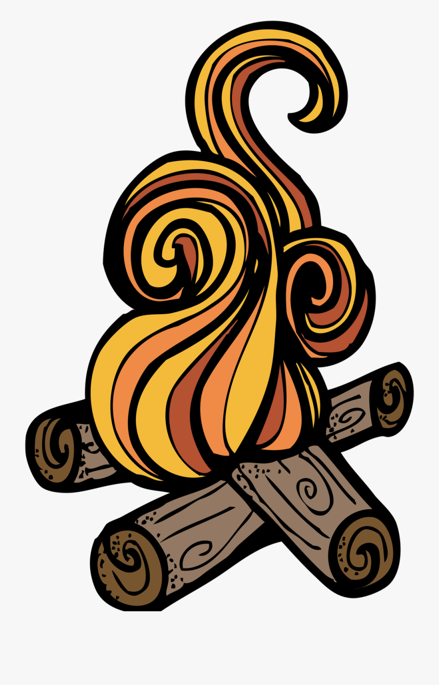 Clip Art Camp Fire, Transparent Clipart