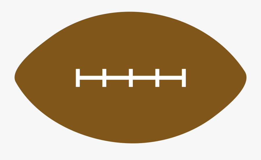 28 Collection Of Simple Football Clipart - Clipart Of A Brown Football, Transparent Clipart