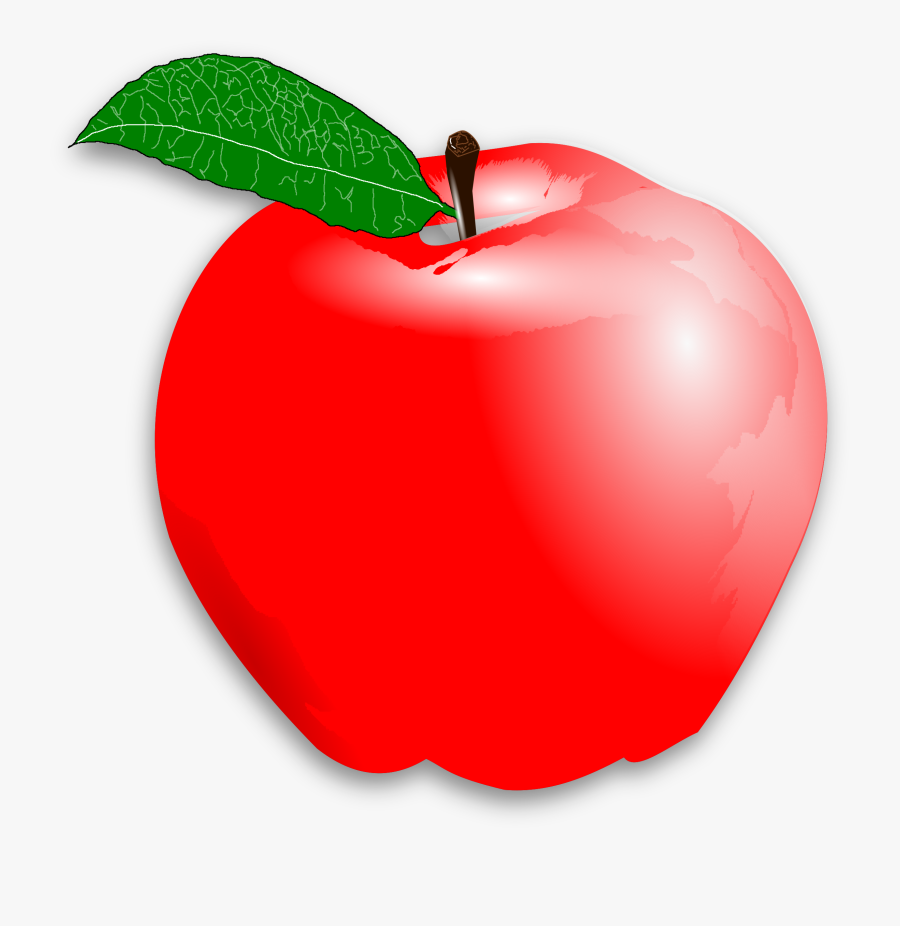 Red Apple Clipart, Transparent Clipart