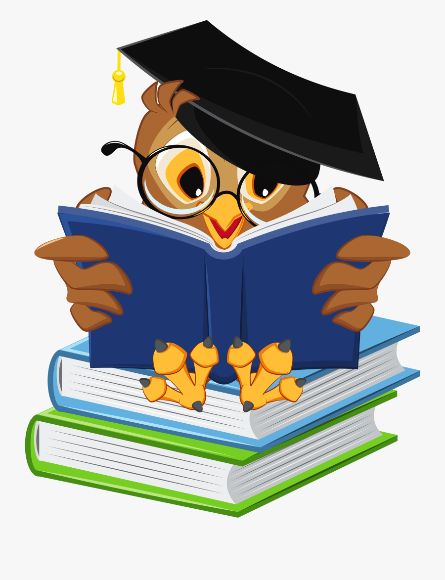 School Clipart Education Clip Art School For Teachers - Owl With Books Clipart, Transparent Clipart