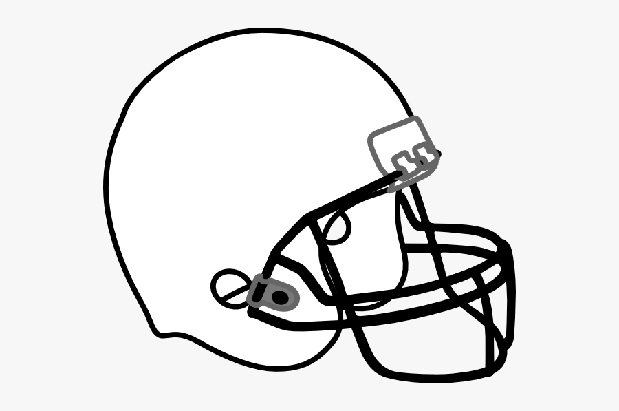 Football Clipart Black And White - Football Helmet Clipart Png, Transparent Clipart