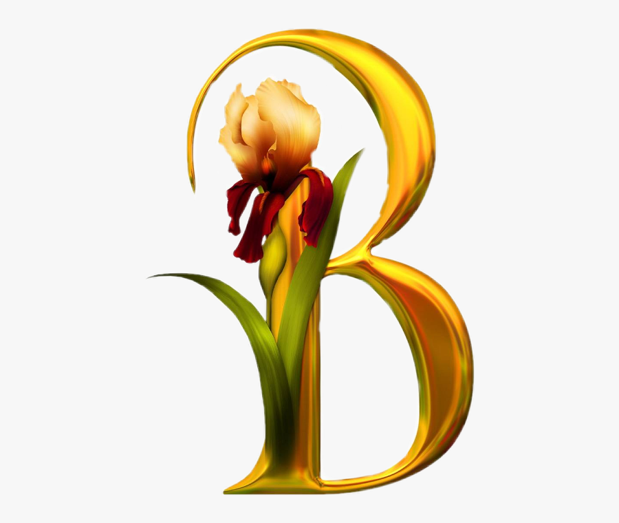 Flower Clipart Alphabet - Png Alphabet, Transparent Clipart