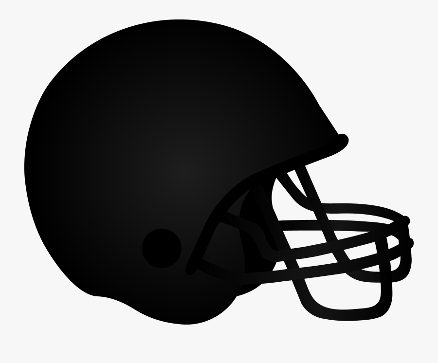 Football Clipart Black - Transparent Background Football Helmet Clipart, Transparent Clipart