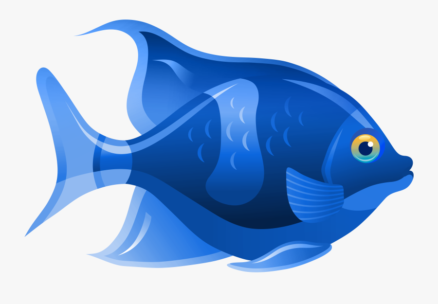 Blue Fish Png Clip Art - Imagenes Png De Peces, Transparent Clipart