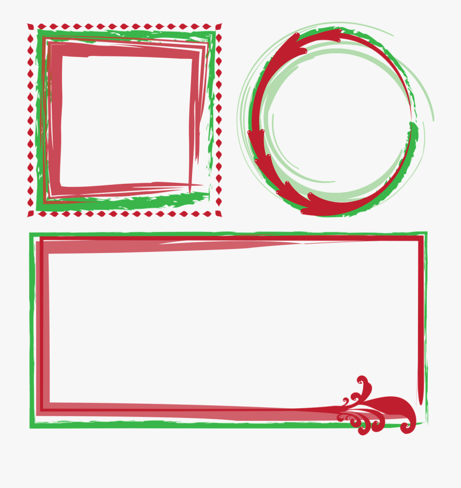 Transparent Christmas Frame Png Clipart , Png Download - Transparent Abstract Frames Png, Transparent Clipart