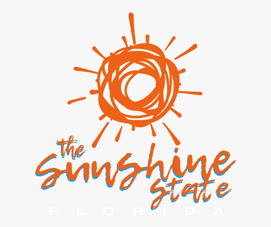 Sunshine State Florida Sun Stock Transfer - Life's Brighter Under The Sun, Transparent Clipart