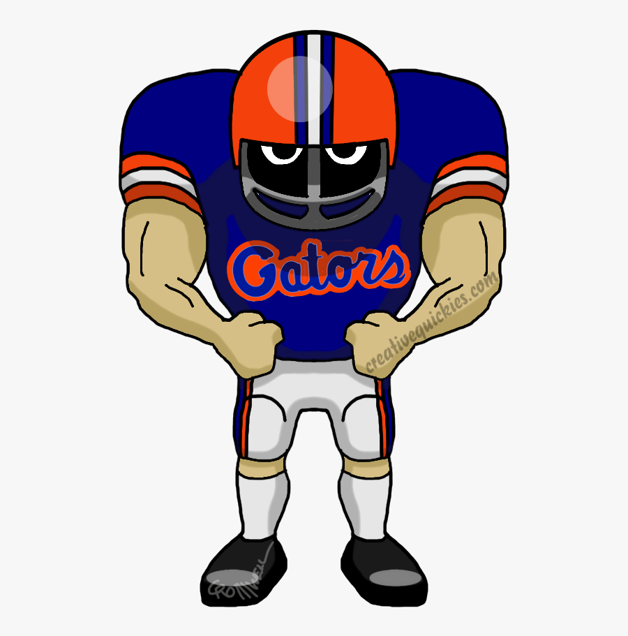 Gator Football Clipart 6 By Leslie - Cartoon Eagles Football Player, Transparent Clipart